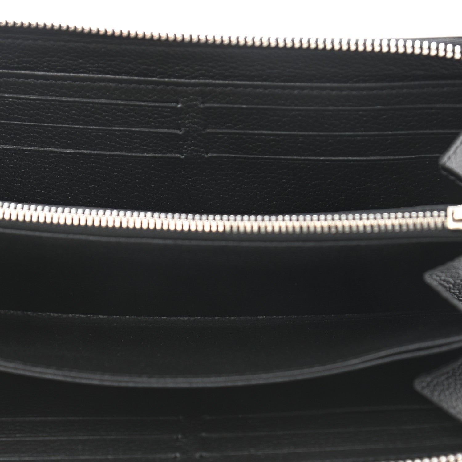 Louis Vuitton Calfskin Zippy Lockme Wallet Black 5 of 8