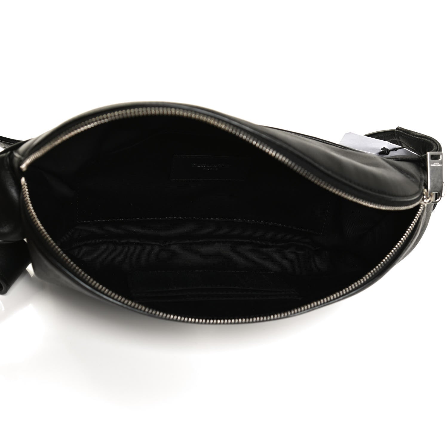 Saint Laurent Calfskin Monogram Belt Bag Black 5 of 10