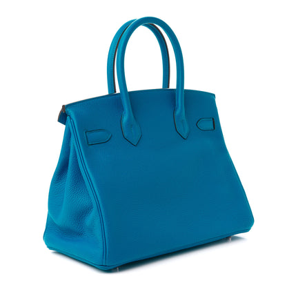 Hermes Togo Verso Birkin 30 Bleu Zanzibar Malachite 3 of 11