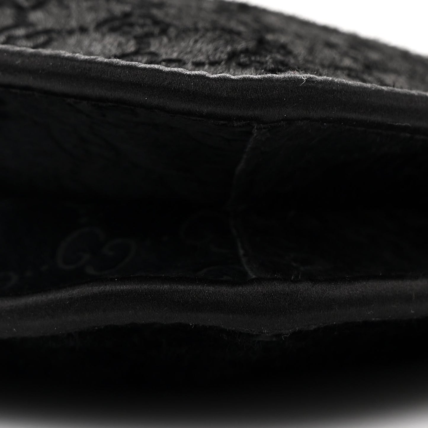 Calf Hair Monogram Horsebit Slim Shoulder Bag Black