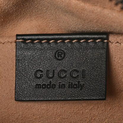 Gucci Calfskin Matelasse Small GG Marmont Chain Shoulder Bag Black 6 of 9