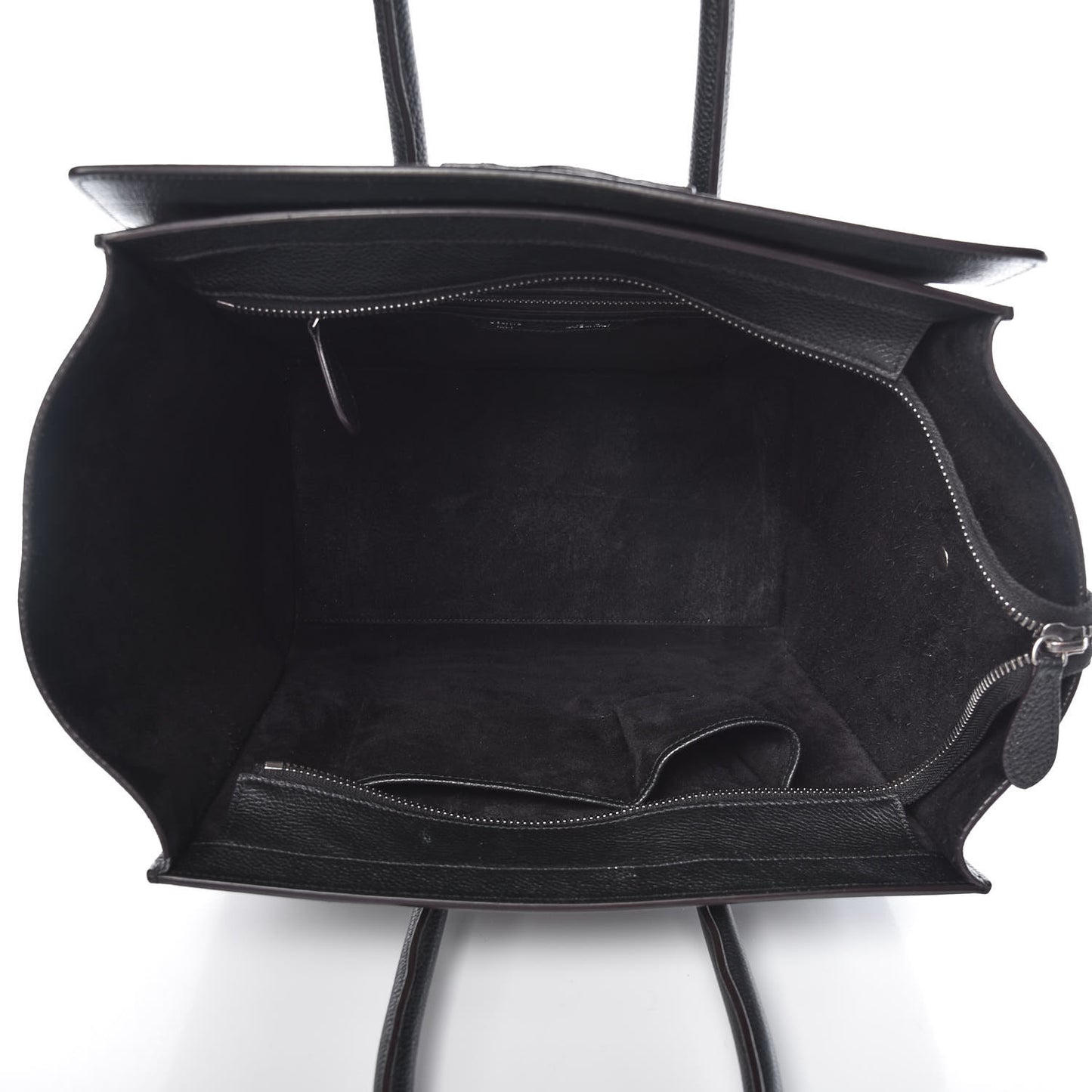 Drummed Calfskin Mini Luggage Black