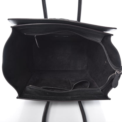 Celine Drummed Calfskin Mini Luggage Black 5 of 25