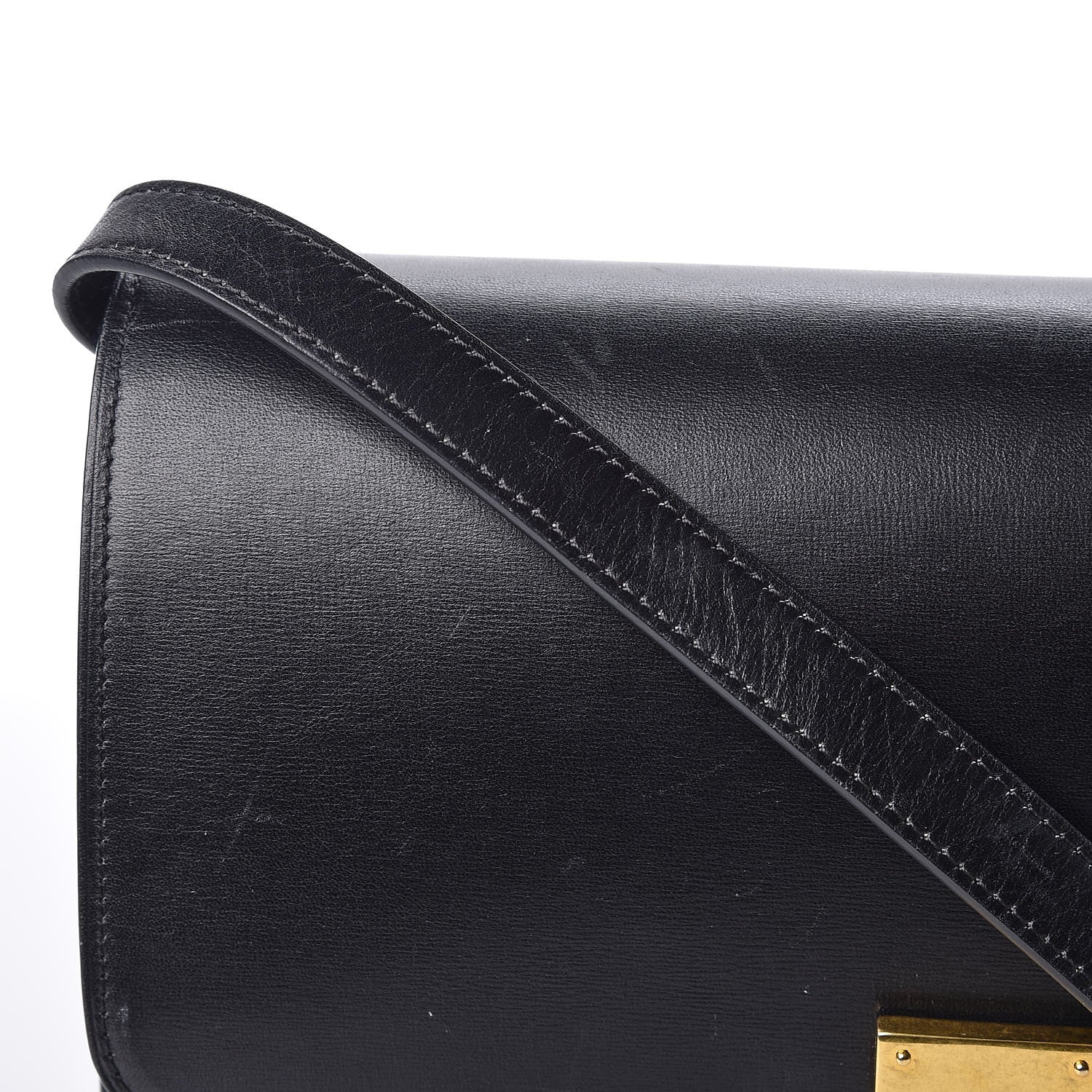 Celine Box Calfskin Medium Classic Box Flap Bag Black 12 of 18