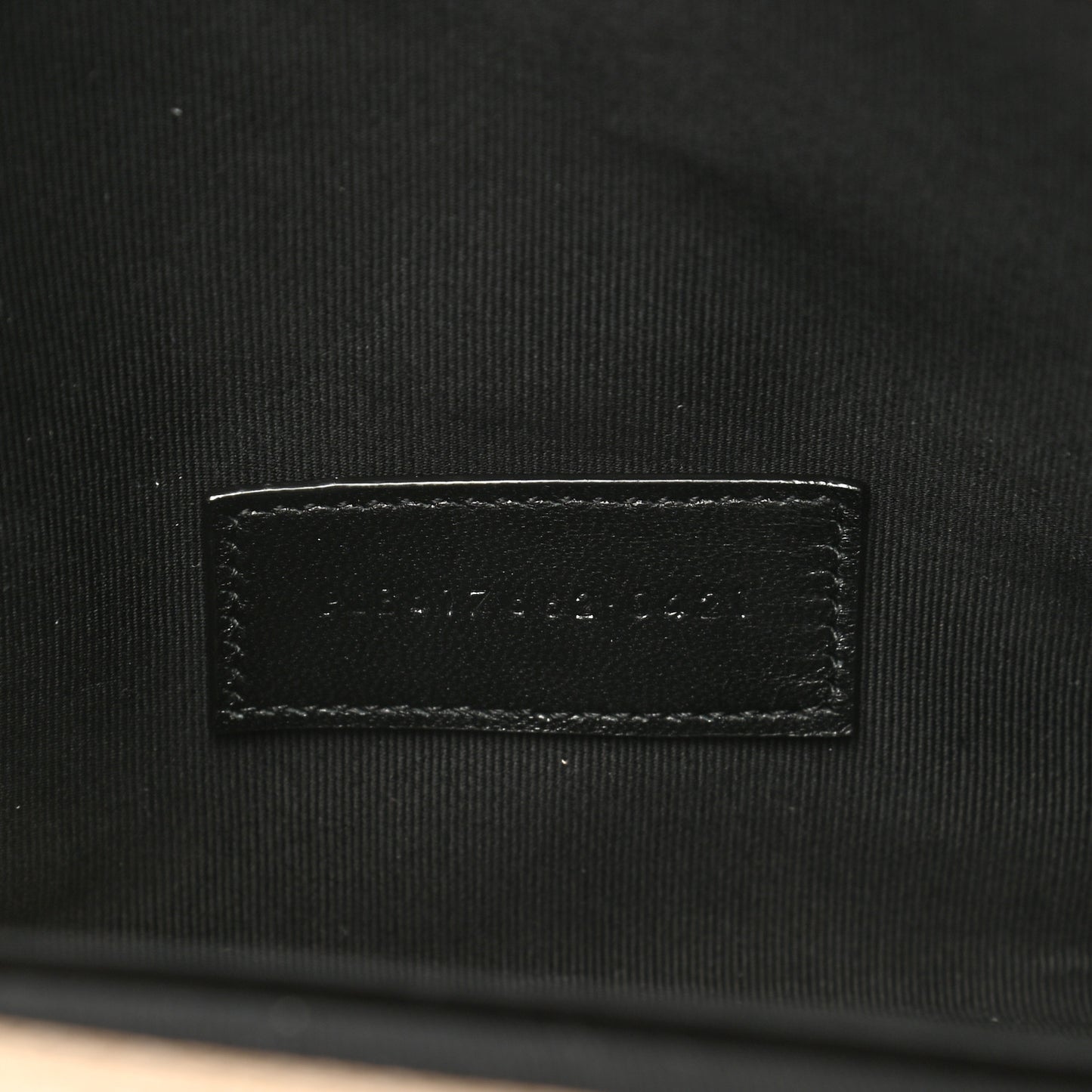 Grain De Poudre Matelasse Chevron Monogram Envelope Clutch Dark Beige