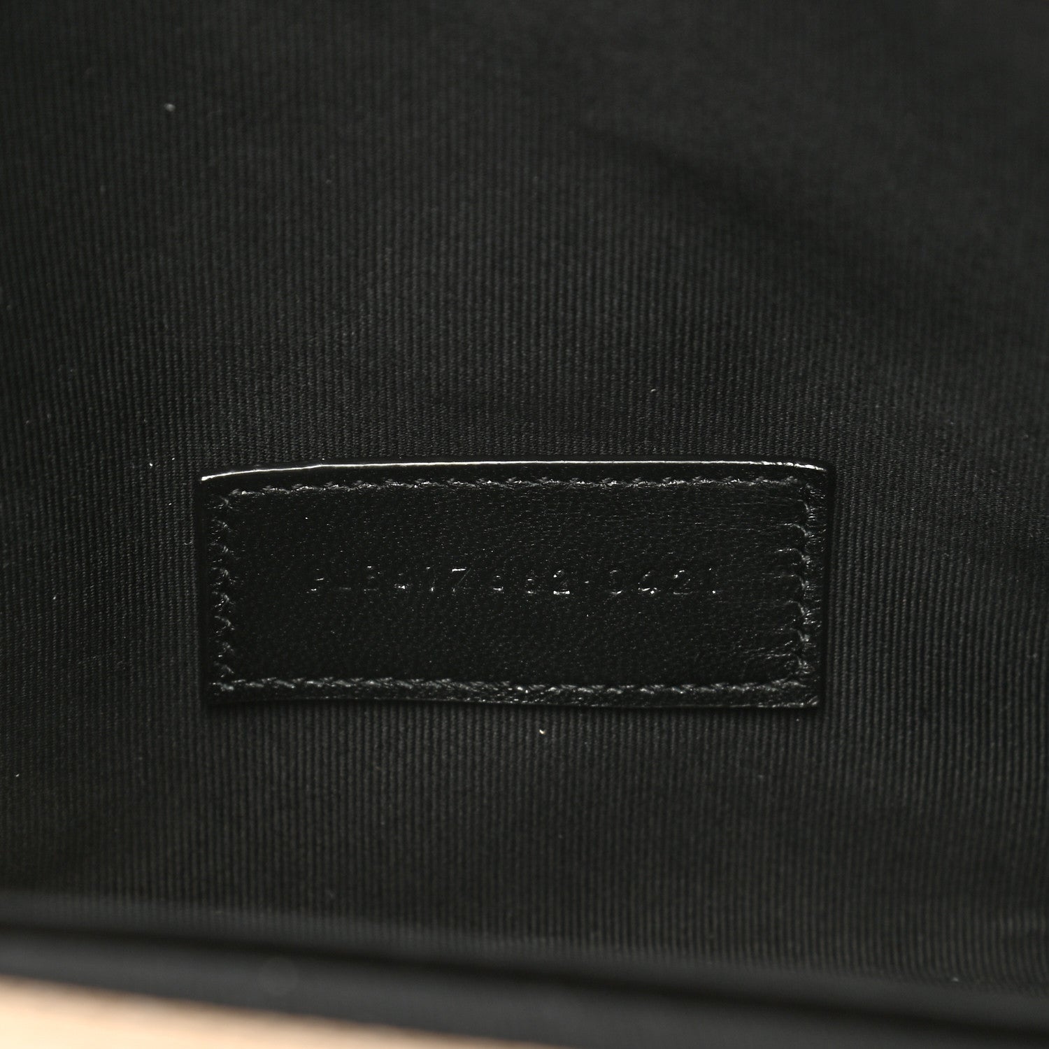 Saint Laurent Grain De Poudre Matelasse Chevron Monogram Envelope Clutch Dark Beige 6 of 10