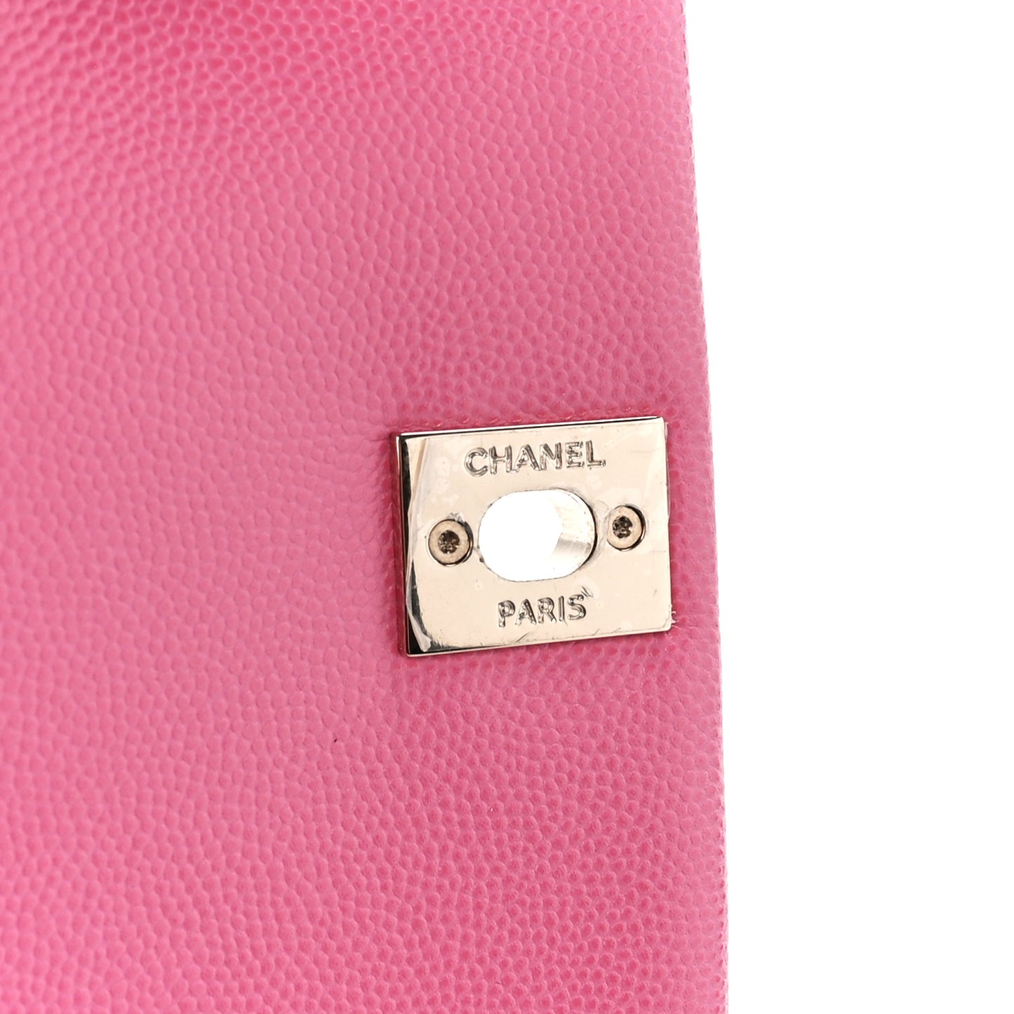Caviar Quilted Lizard Embossed Extra Mini Coco Handle Flap Pink