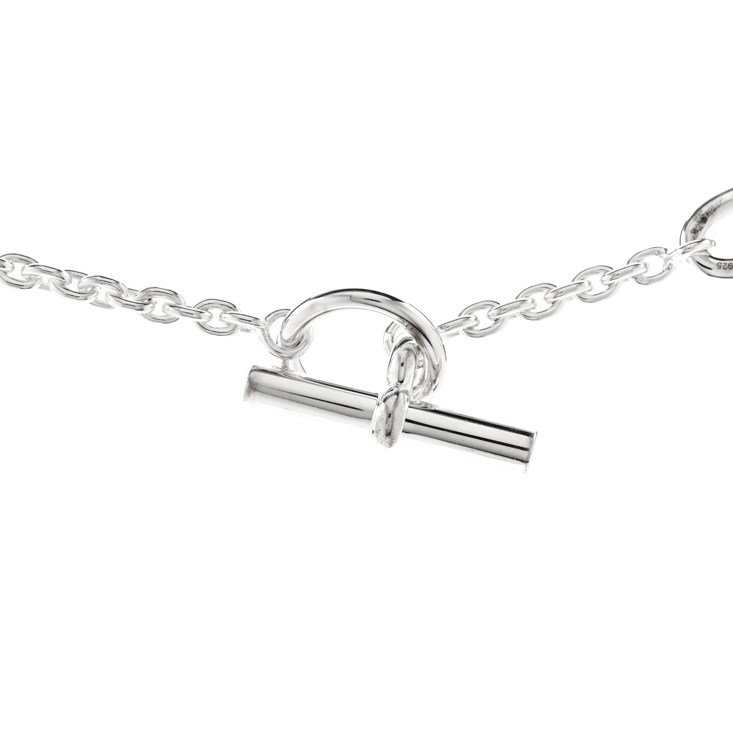 Hermes Sterling Silver Farandole Necklace 80 4 of 6