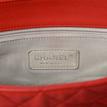 Chanel Washed Lambskin Quilted Maxi Chain Around Flap Red 8 of 12