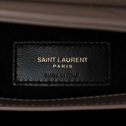 Saint Laurent Calfskin Y Quilted Monogram Toy Loulou Crossbody Bag Taupe 7 of 12