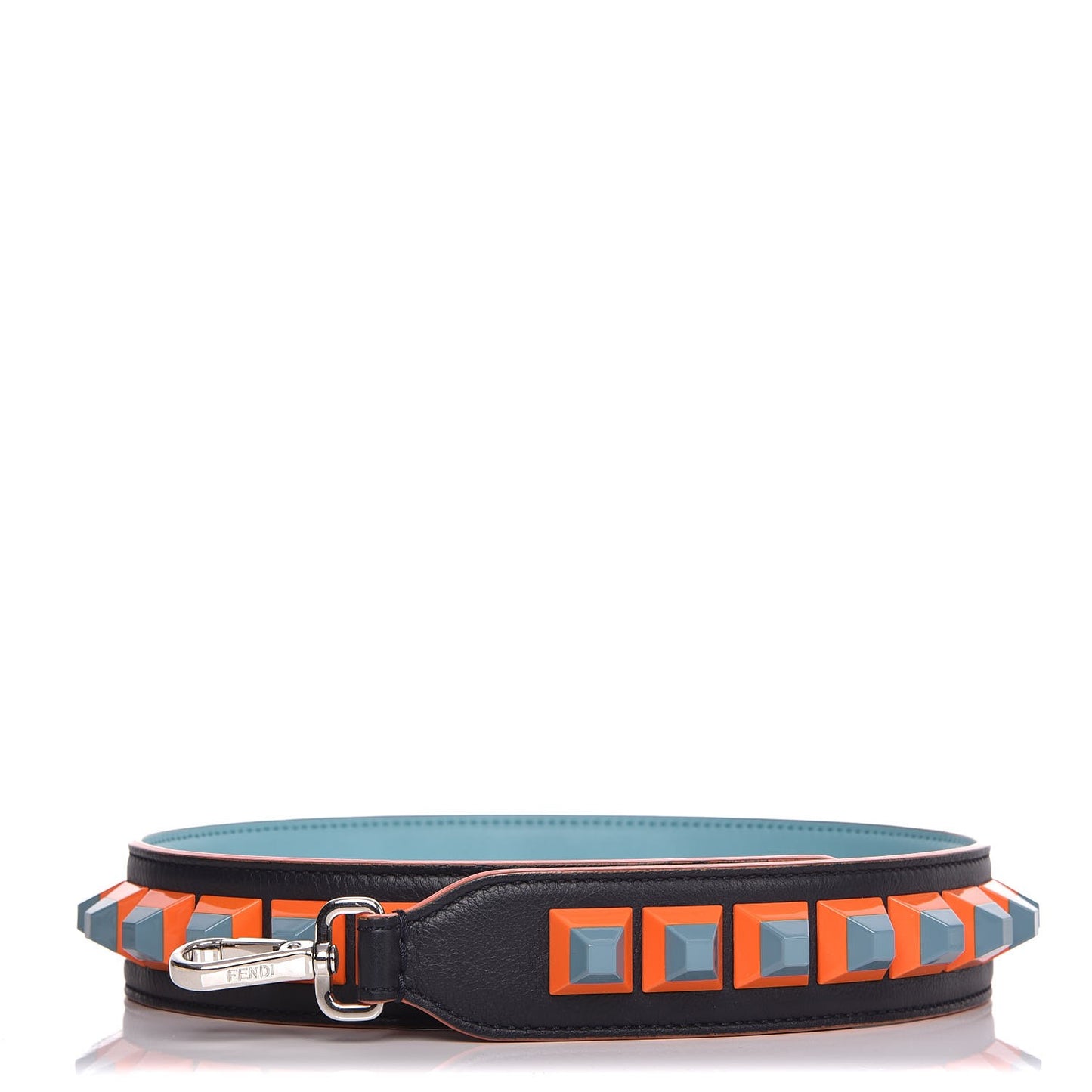 Calfskin Studded Strap You Navy Multicolor