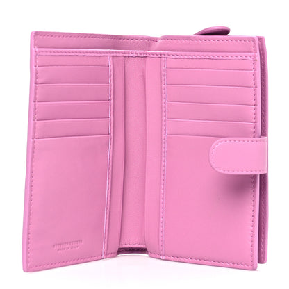 Bottega Veneta Nappa Intrecciato Continental Snap Wallet Peony 5 of 9