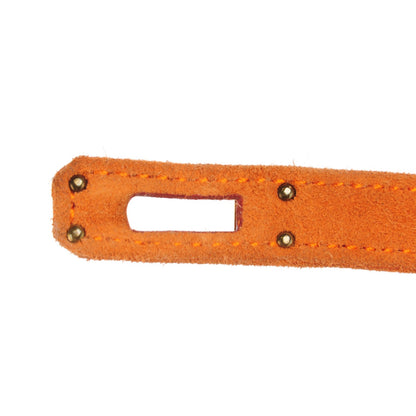 Hermes Veau Doblis Kelly Pochette Orange 5 of 16