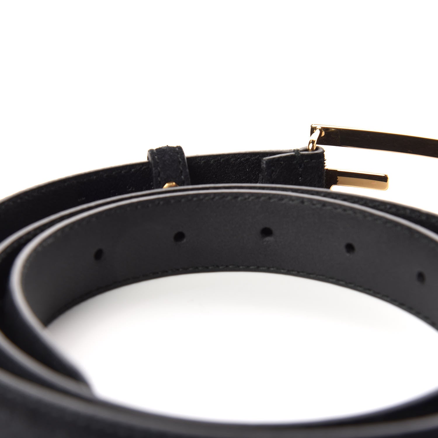 Gucci Suede Icaro G Cube 25mm Belt 85 34 Black 4 of 5