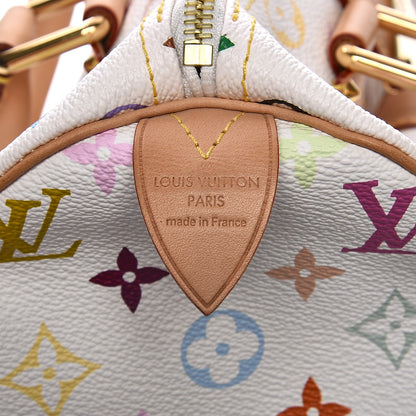 Louis Vuitton Monogram Multicolor Speedy 30 White 6 of 8