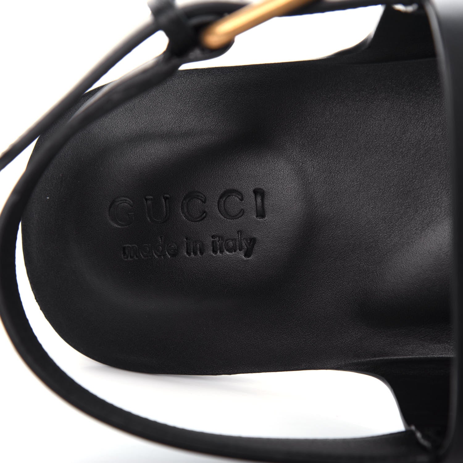 Gucci Calfskin Mens GG Marmont Sandals 12 Black 8 of 11