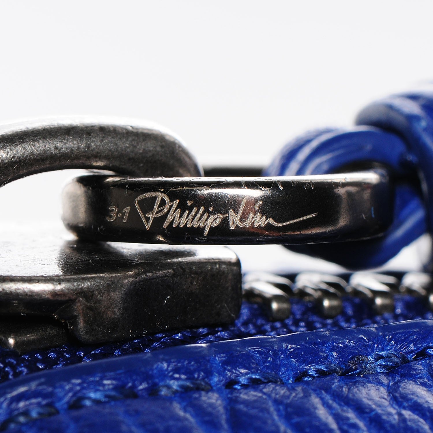 3.1 Phillip Lim 3.1 Textured Calfskin Medium Pashli Satchel Cobalt Blue 8 of 10