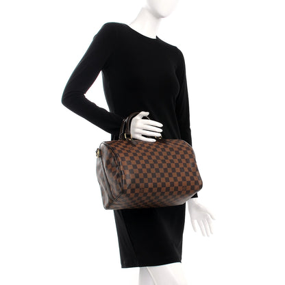 Louis Vuitton Damier Ebene Speedy Bandouliere 30 3 of 13
