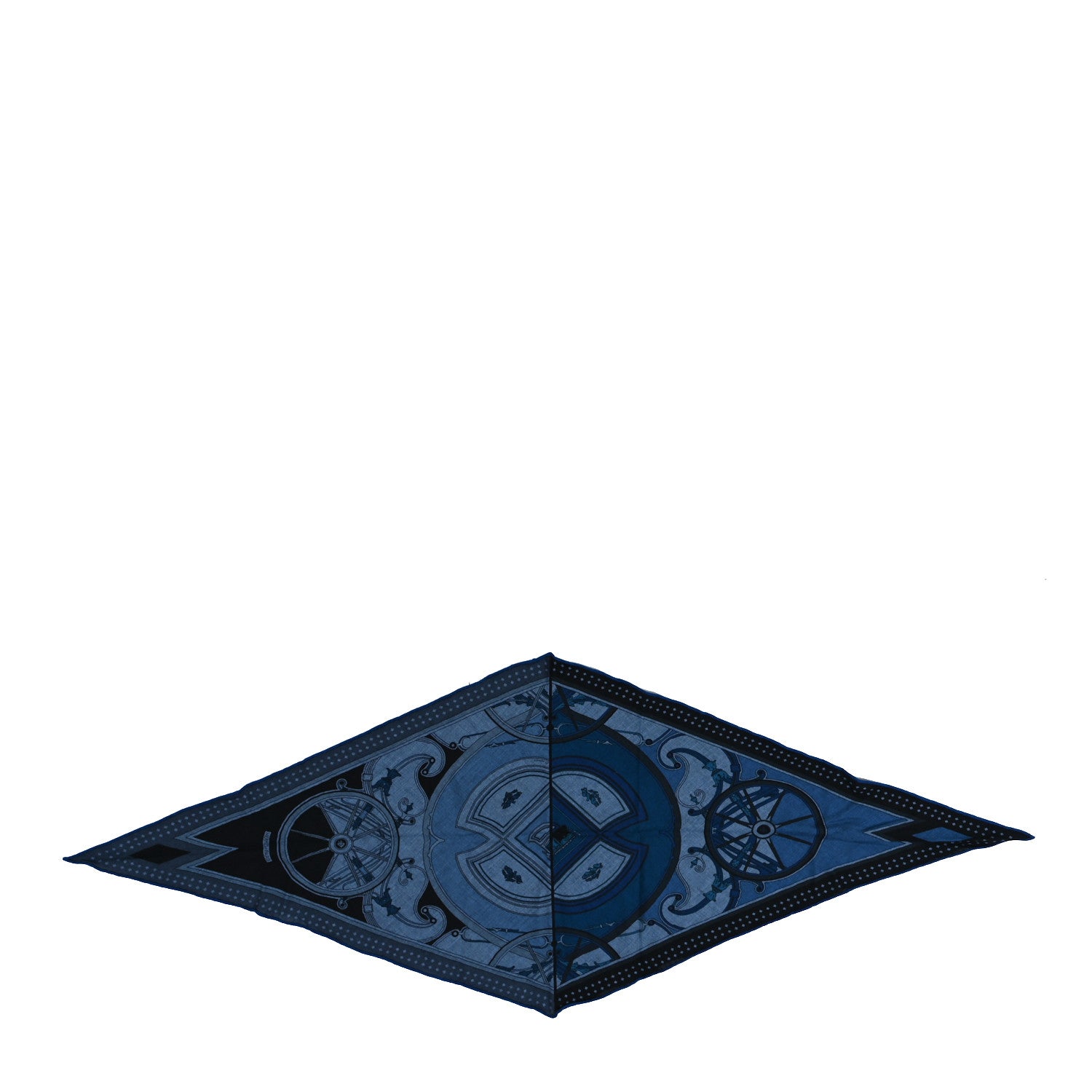 Hermes Cashmere Silk Washington Carriage Giant Triangle Scarf 1 of 3