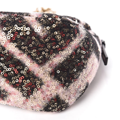 Fendi Wool Sequin Macro FF Diagonal Mini Mama Baguette 10 of 10