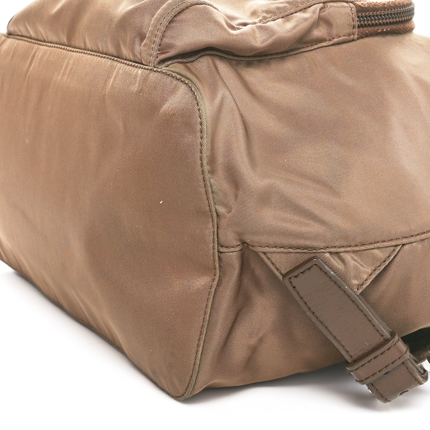 Prada Nylon Vela Medium Cinch Backpack Antilope 9 of 9