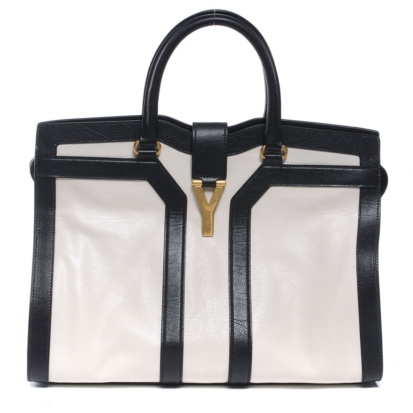 Leather Large Cabas Chyc Black White