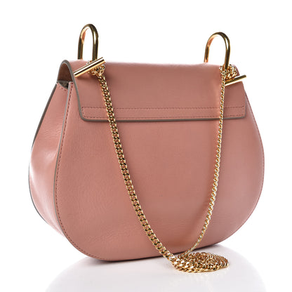 Chloe Suede Smooth Calfskin Drew Shoulder Bag Misty Rose 3 of 16