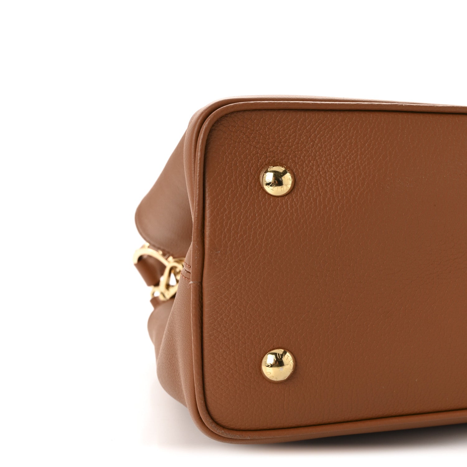 Louis Vuitton Smooth Grained Calfskin Capucines GM Souple Cognac 8 of 9