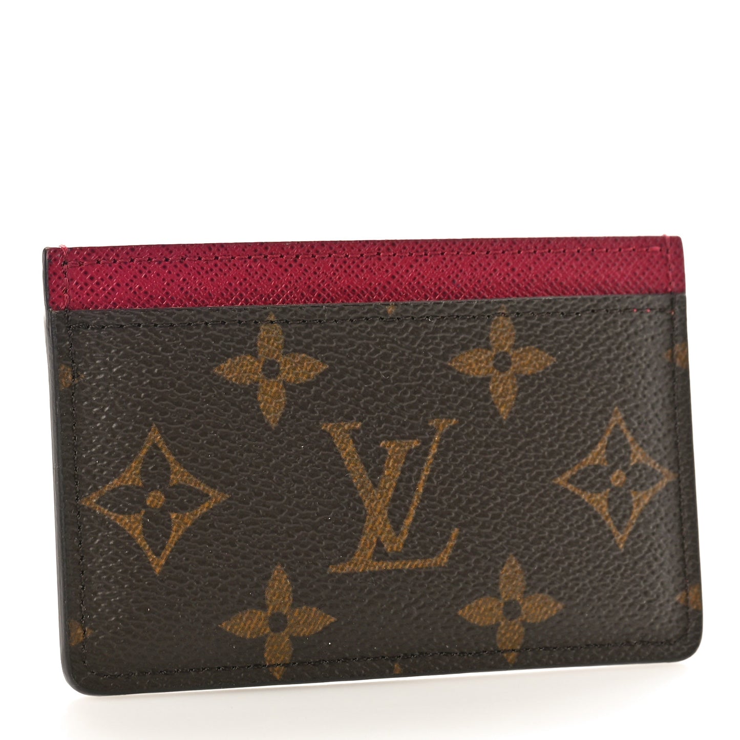 Monogram Card Holder Fuchsia