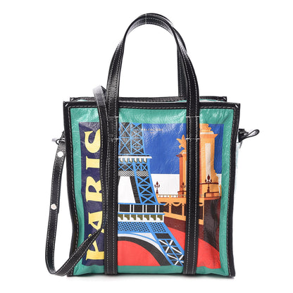 Balenciaga Agneau Arena Paris Print S Bazar Shopper Tote 1 of 10