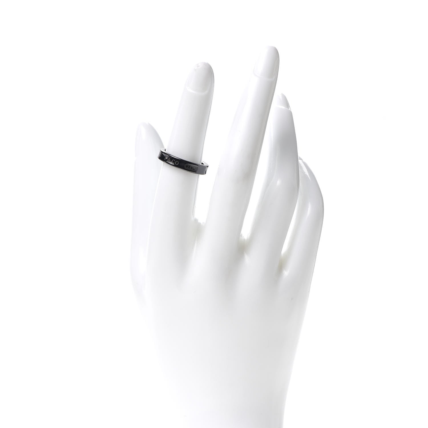Tiffany Titanium 4mm Narrow 1837 Ring 52 6 2 of 4