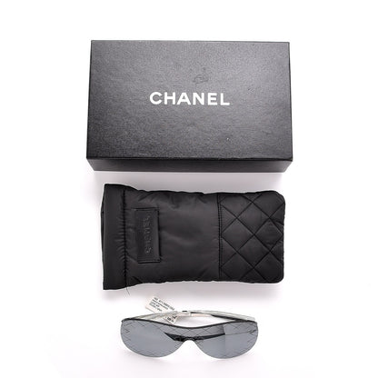 Chanel Shield Runway Sunglasses 2747 Silver Grey 9 of 9