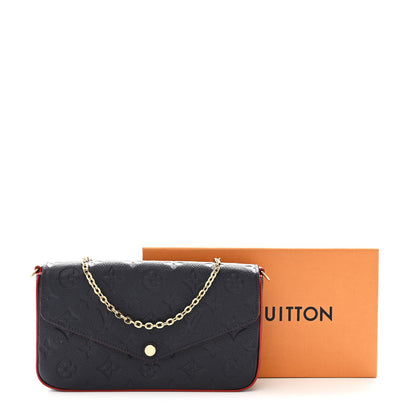 Louis Vuitton Empreinte Pochette Felicie Chain Wallet Marine Rouge 13 of 13