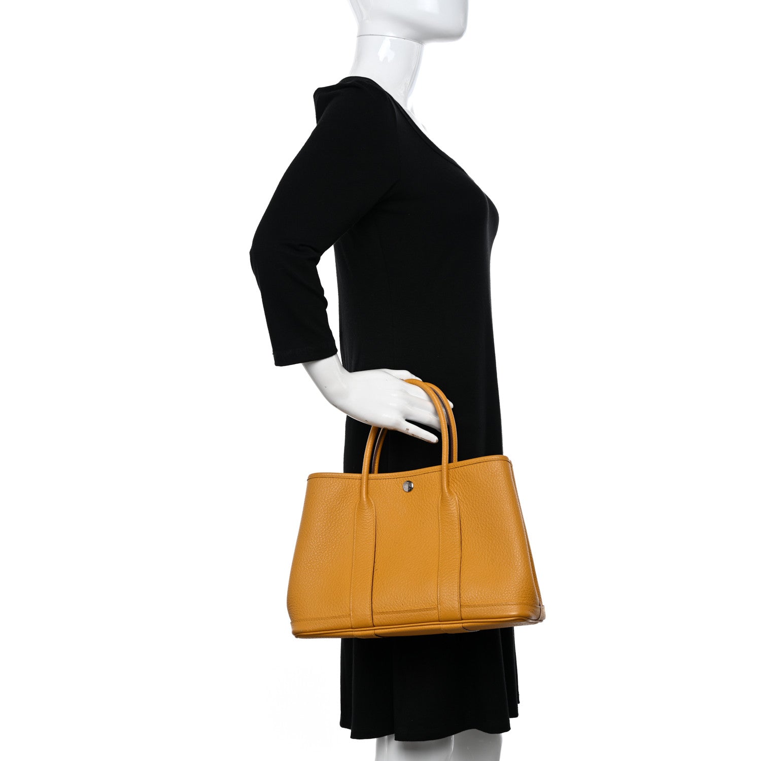 Hermes Vache Country Garden Party 30 TPM Jaune Ambre 2 of 16