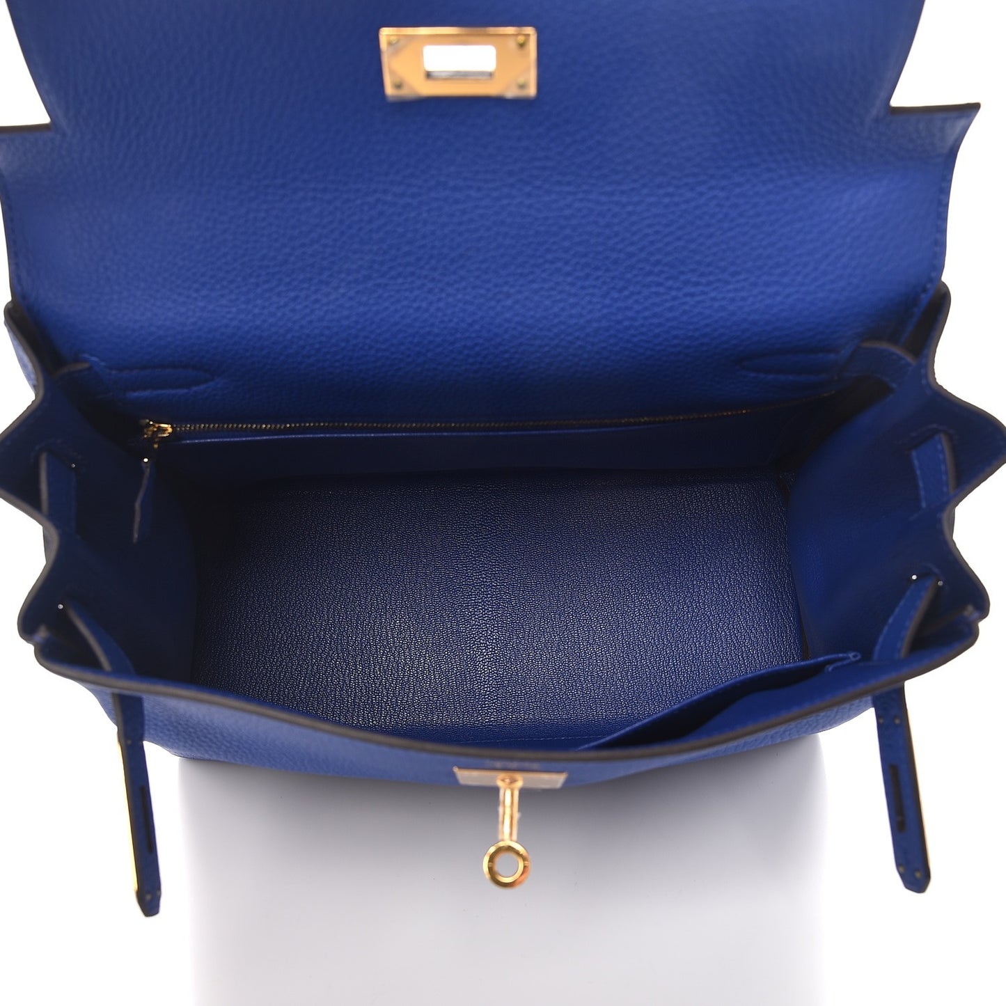 Togo Kelly Retourne 28 Bleu Electrique