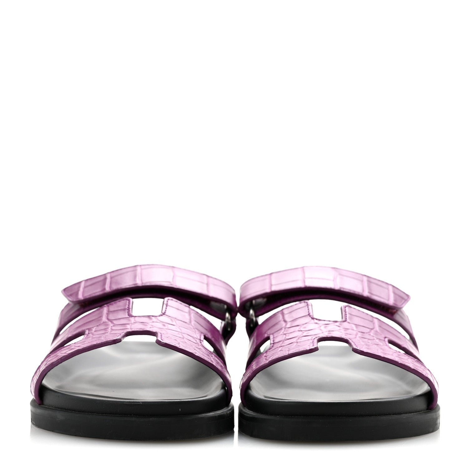Hermes Matte Alligator Womens Chypre Sandals 38.5 Anemone 3 of 10