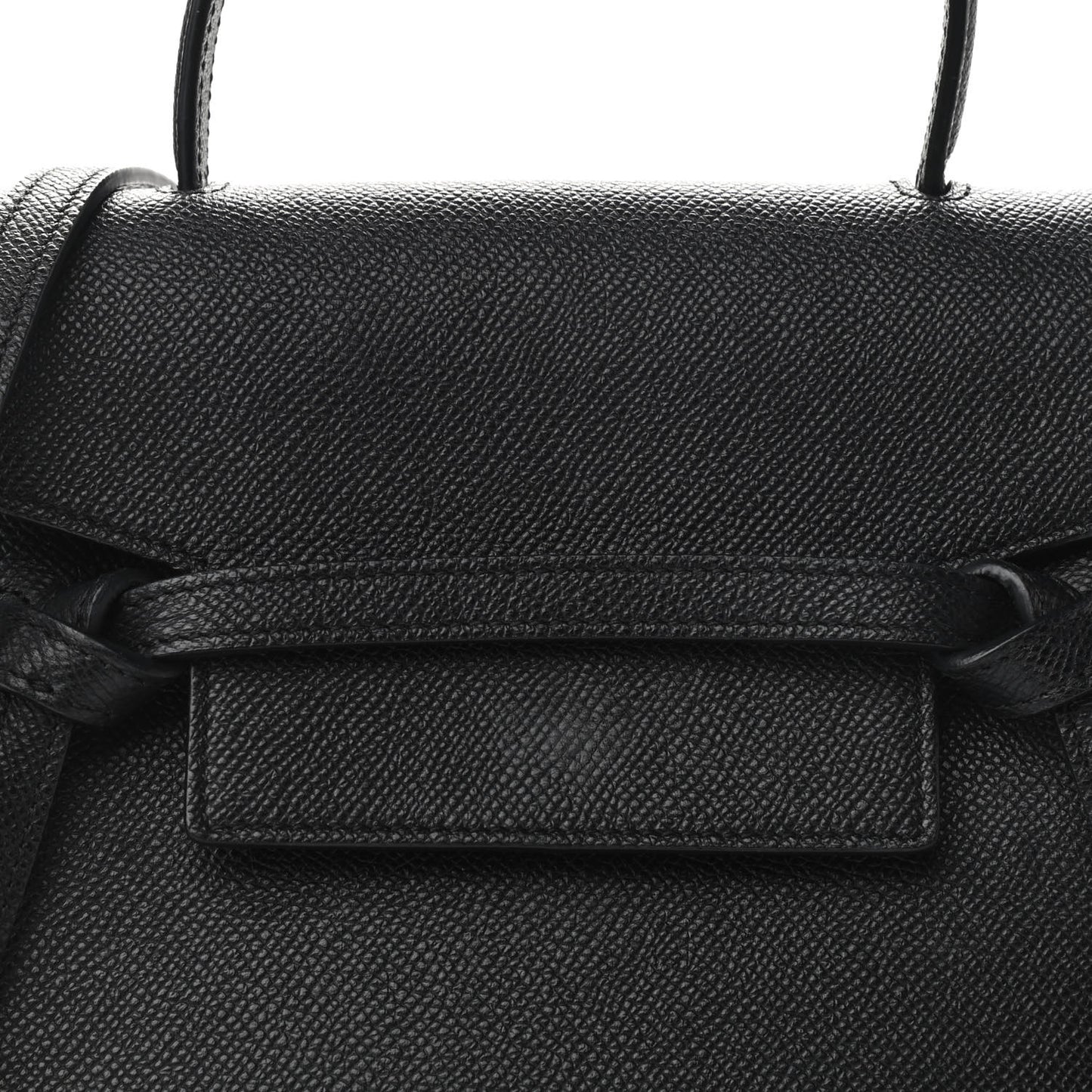 Grained Calfskin Nano Belt Bag Black