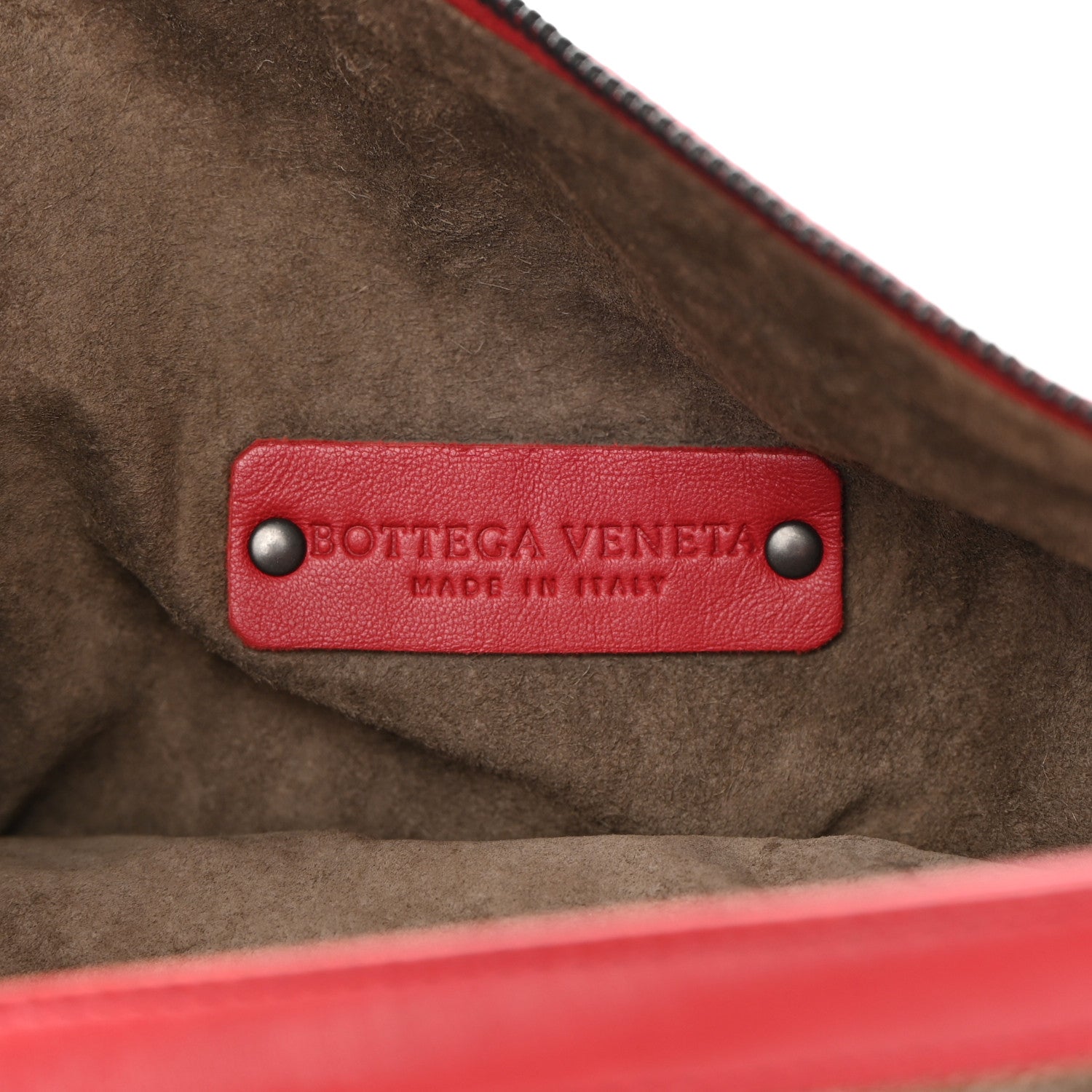 Bottega Veneta Nappa Intrecciato Small Shoulder Bag Red 5 of 11