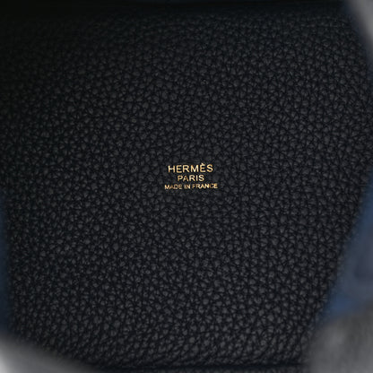 Hermes Taurillon Clemence Picotin Lock 18 PM Bleu Nuit 6 of 11