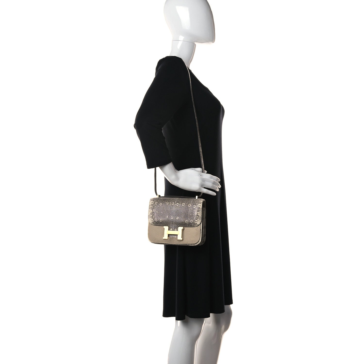 Hermes Lizard Constance 18 Ombre 2 of 11