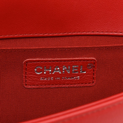 Chanel Calfskin Quilted Medium Boy Flap Red 6 of 10