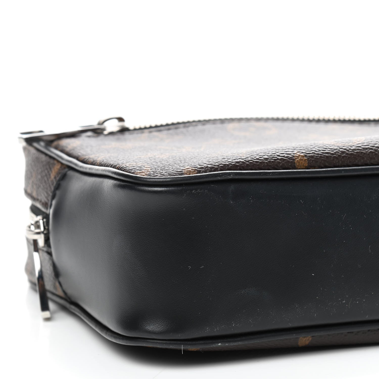 Louis Vuitton Monogram Macassar Kasai Clutch Black 6 of 9