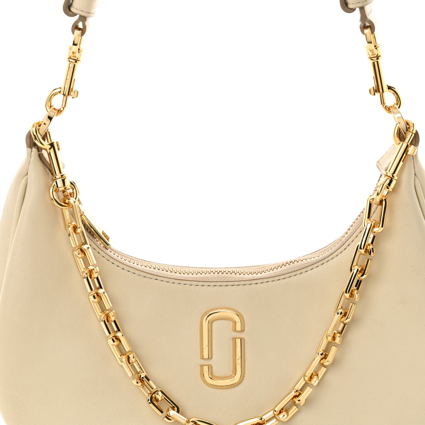 Calfskin The Curve Bag Cloud White