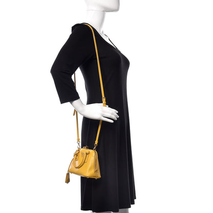 Prada Saffiano Lux Mini Promenade Tote Yellow 1 of 25