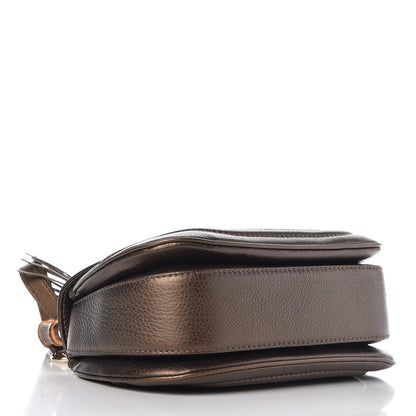 Gucci Metallic Calfskin Medium New Bamboo Top Handle Bag Bronze 4 of 7