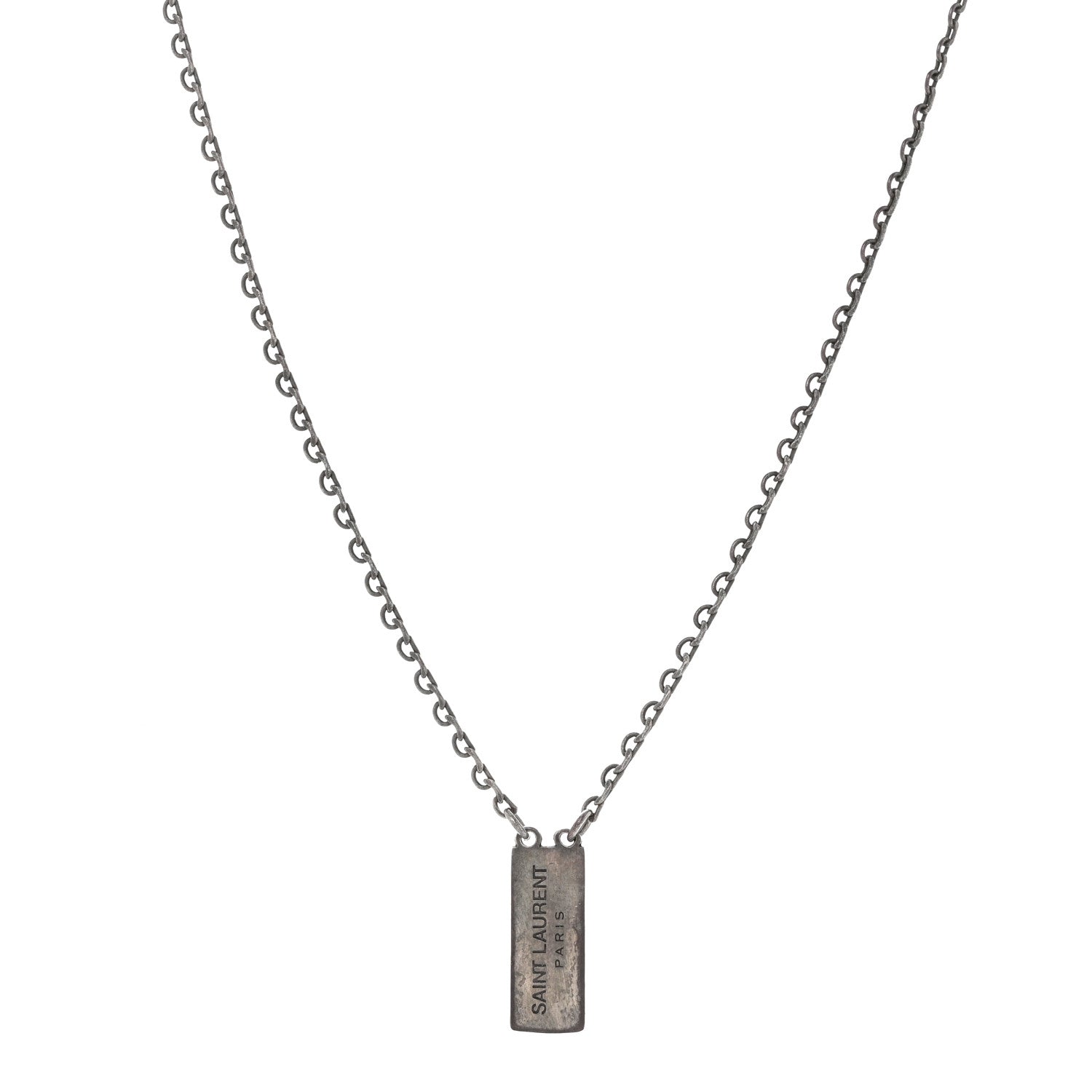 Saint Laurent Tag Necklace 1 of 5