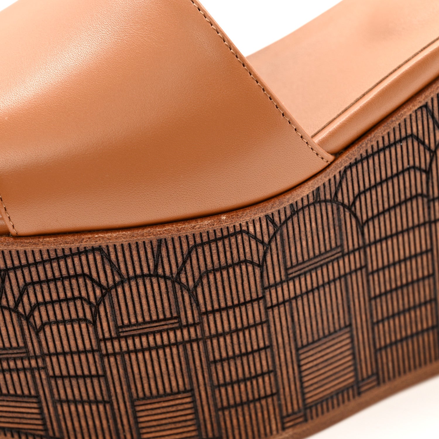 Hermes Calfskin Illusion 35 Sandals 36.5 Naturel 11 of 12