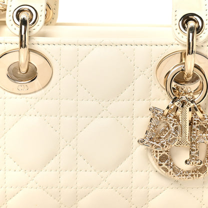 Christian Dior Lambskin Cannage Small Lady D-Joy Latte 8 of 10