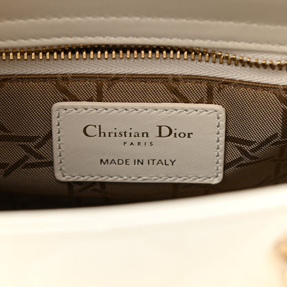Christian Dior Lambskin Cannage Small My ABCDior Lady Dior White 5 of 7