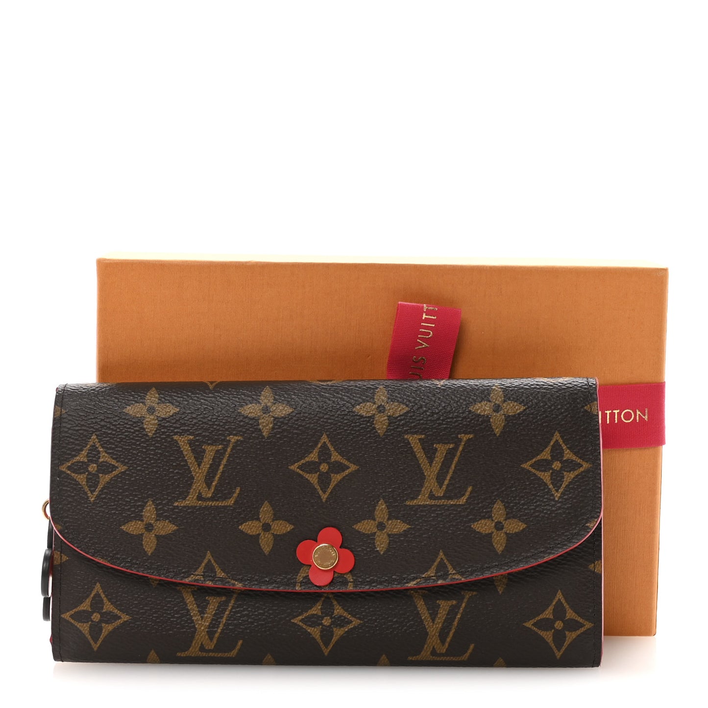 Monogram Bloom Flower Emilie Wallet Coquelicot